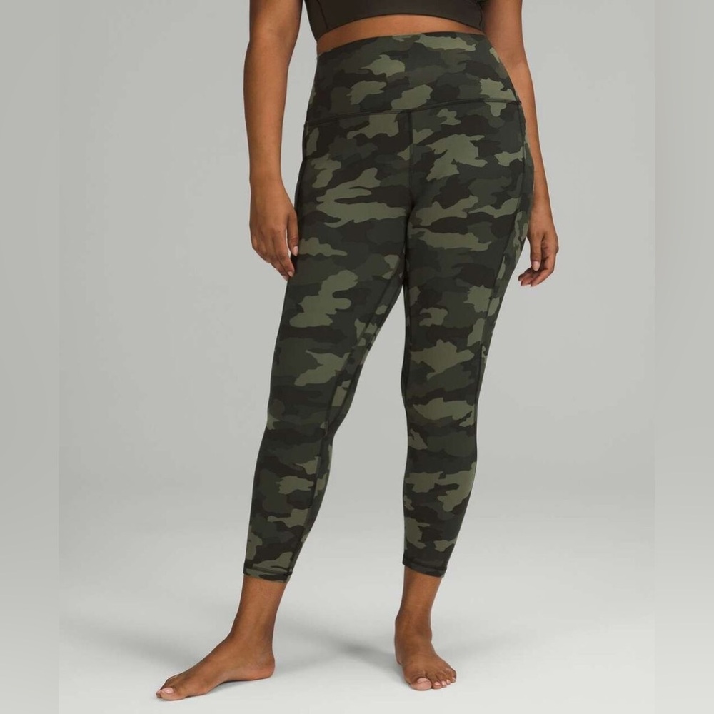 Lululemon Align 25" Leggings w/ Pockets in Heritage Camo Olive Size 6